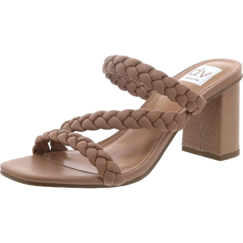 HALLEIGH Womens Braided Lizard Heels---Durable Leather Braided Ankle Strap Heels with Premium Quality