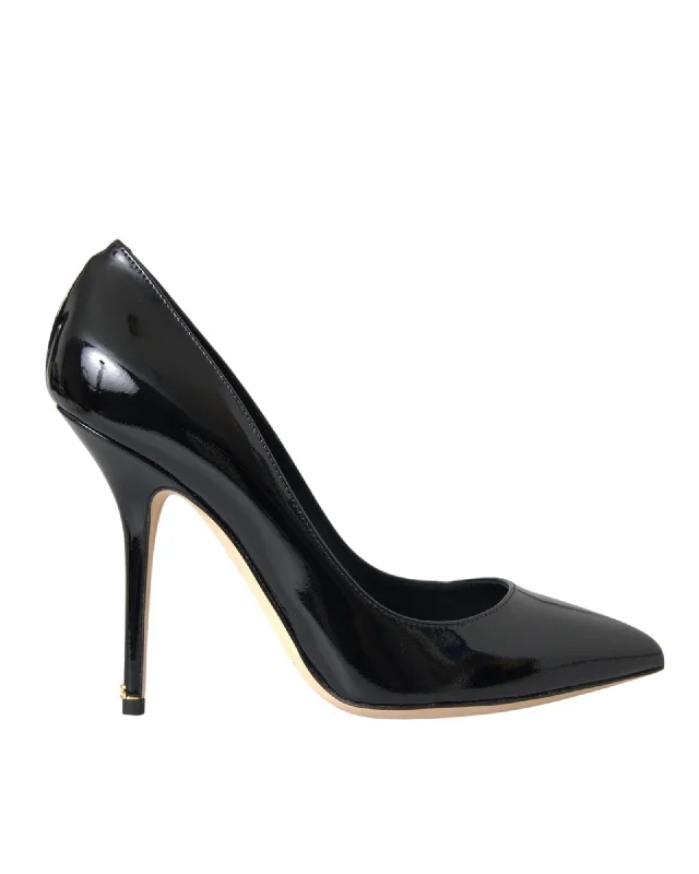 Sleek and Shiny Patent Pump Heels for a Polished Look--Dolce & Gabbana Patent Leather Stiletto Pumps