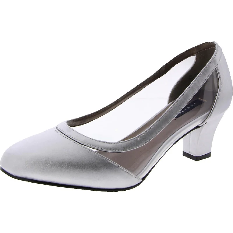 Versatile Heeled Sandals for Any Occasion---Eve Womens Metallic Slip-On Pumps