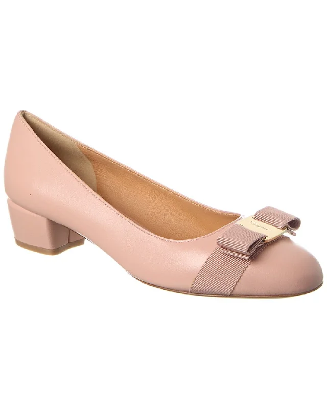 Ferragamo Vara Bow Leather Pump---Charming Bow Pumps for a Cute and Stylish Look