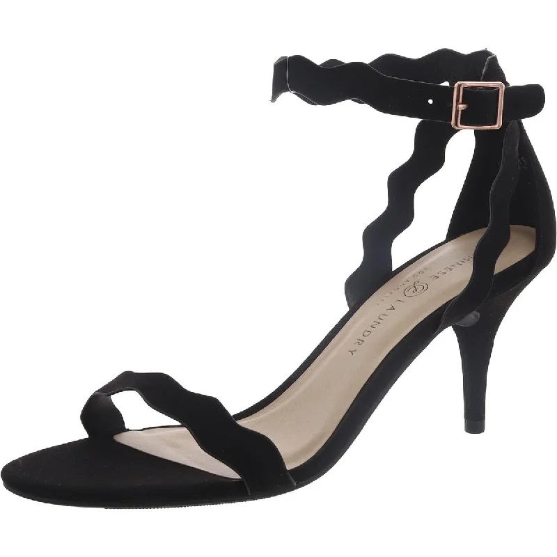 Stylish Ankle Strap Heels for Women--Womens Velour Ankle Strap Heels