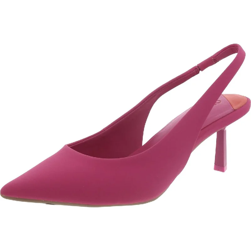 Stiletto Heel Pumps with Perfect Fit--Baeley Womens Faux Leather Pointed Toe Slingback Heels-Fashionable & Classic