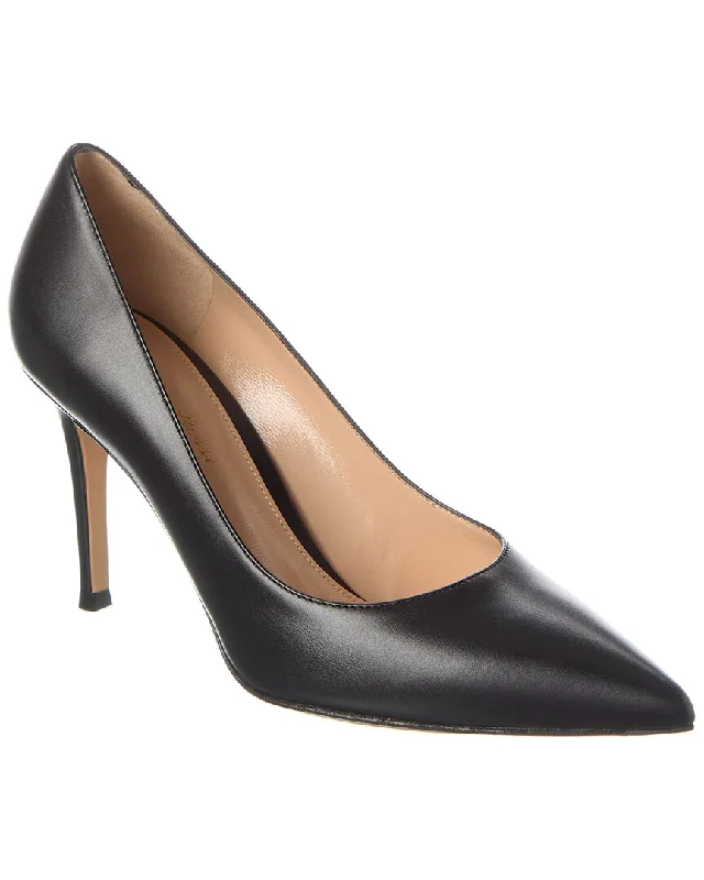 Gianvito Rossi Gianvito 85 Leather Pump---Comfortable Leather Pumps for Office and Everyday Wear