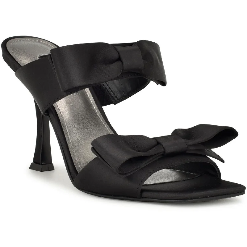 WN Yoloh 2 Womens Satin Bow HeelsAffordable Satin Heels with a Luxe Touch