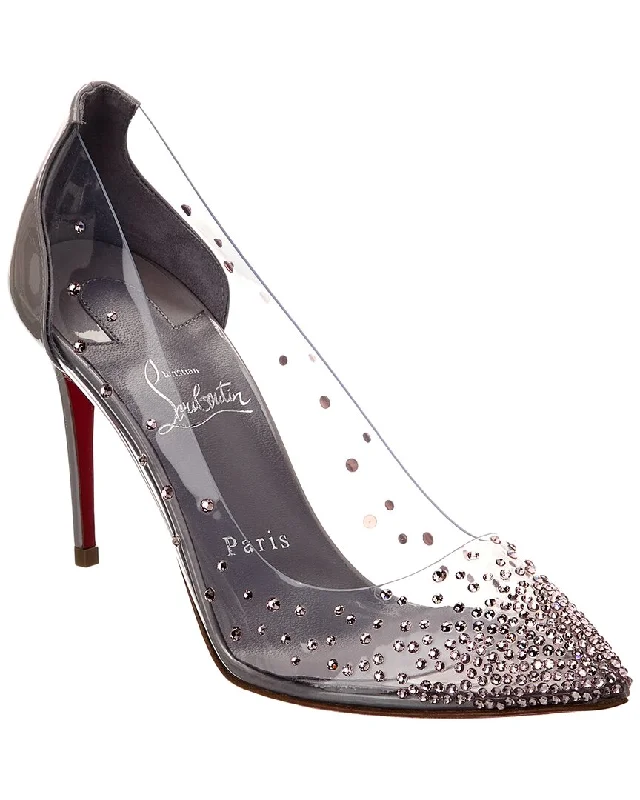 Christian Louboutin Degrastrass 85 Vinyl Pump---Transparent Vinyl Pumps for Bold Fashion Statements