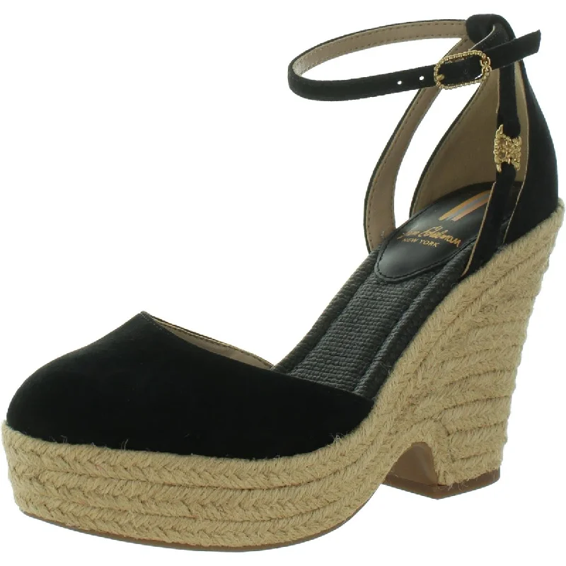 Stylish Ankle Strap Heels for Women--Nati Womens Buckle Ankle Strap Espadrille Heels