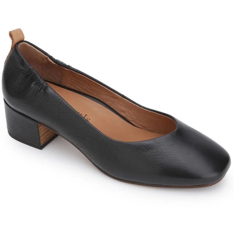 Stylish Slip-On Pumps for Quick Elegance---Ella Pump Womens Slip On Block Heek Pumps