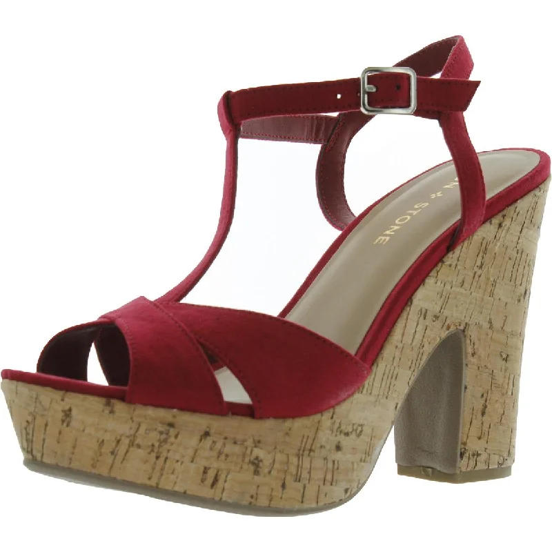 Stylish Ankle Strap Heels for Women--Jamie Womens Open- Toe Ankle Strap Heels