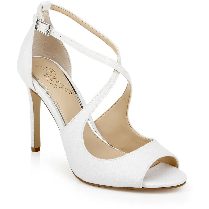 Stylish Ankle Strap Heels for Women--Womens Satin Ankle strap Block Heels