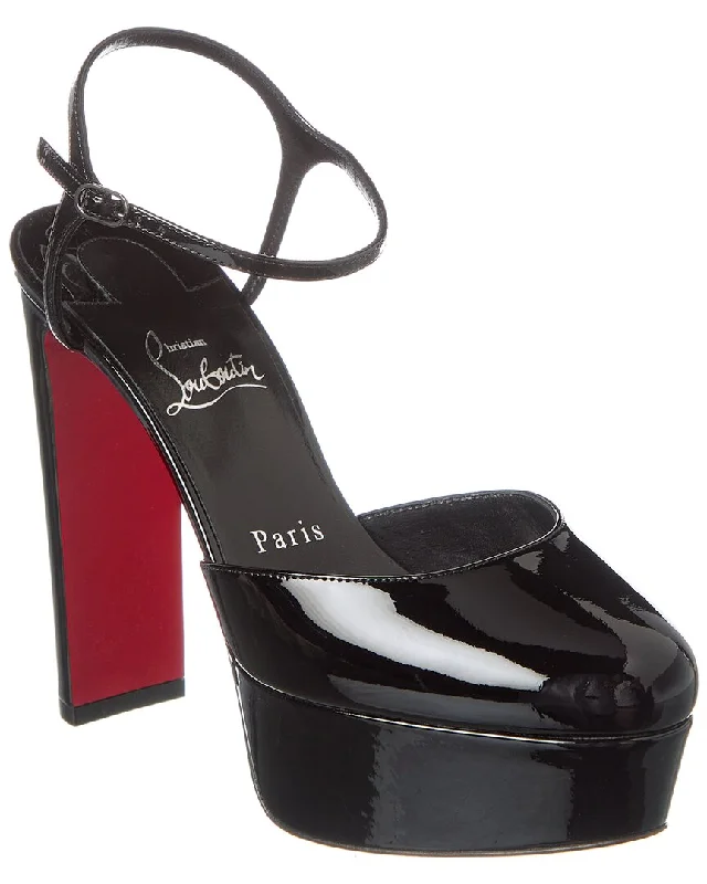 Sleek and Shiny Patent Pump Heels for a Polished Look--Christian Louboutin Loo 130 Patent Pump