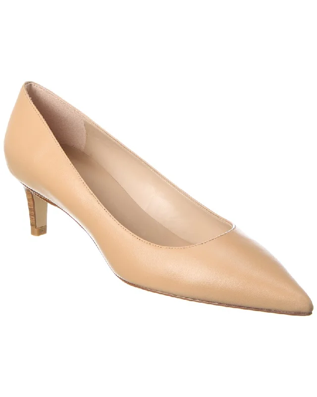 Stuart Weitzman Mara 50 Leather Pump---Comfortable Leather Pumps for Office and Everyday Wear