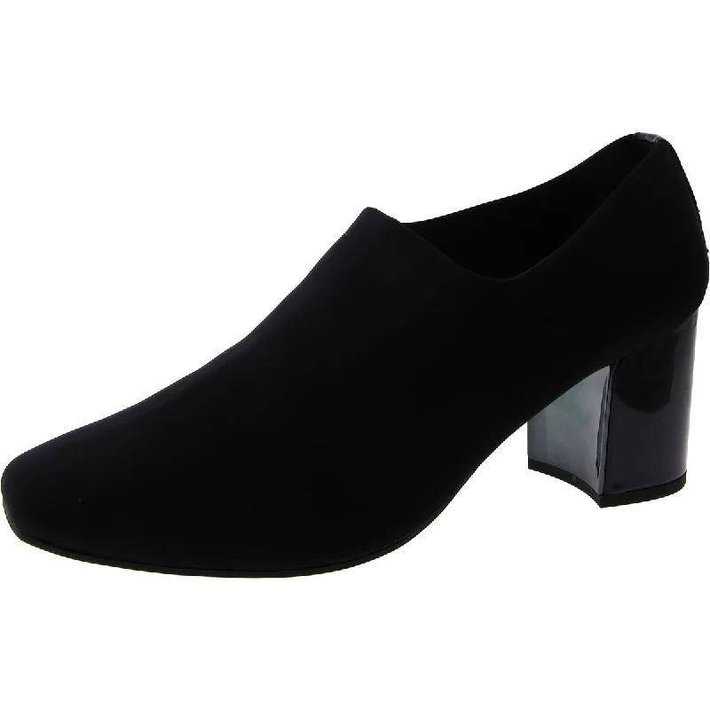 Versatile Dress Heels for Formal and Casual Wear---Treena Womens Slip-On Dressy Block Heels