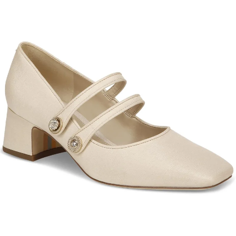 TAHIRA Womens Comfort Insole Square toe Pumps---Durable Square Toe Block Heels for Everyday Use