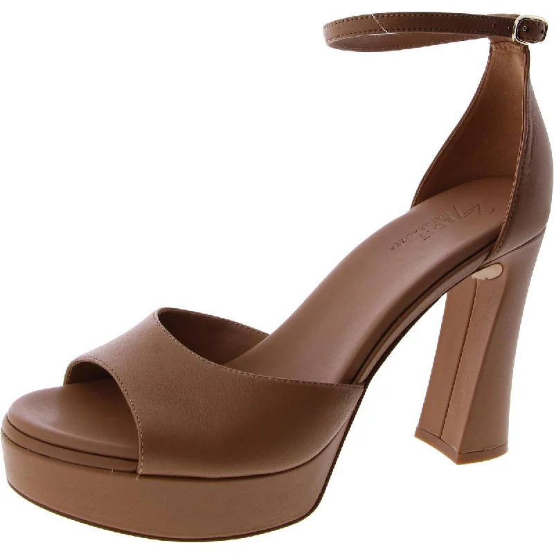 Stylish Ankle Strap Heels for Women--Delphie Womens Buckle Ankle Strap Heels