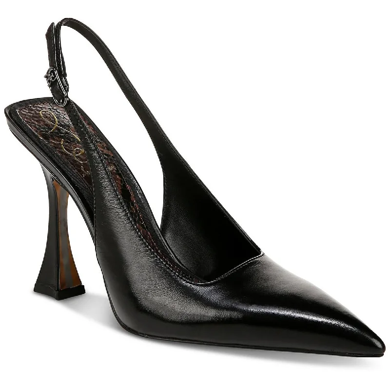 Stiletto Heel Pumps with Perfect Fit--Odette Womens Leather Pointed Toe Pumps-Fashionable & Classic