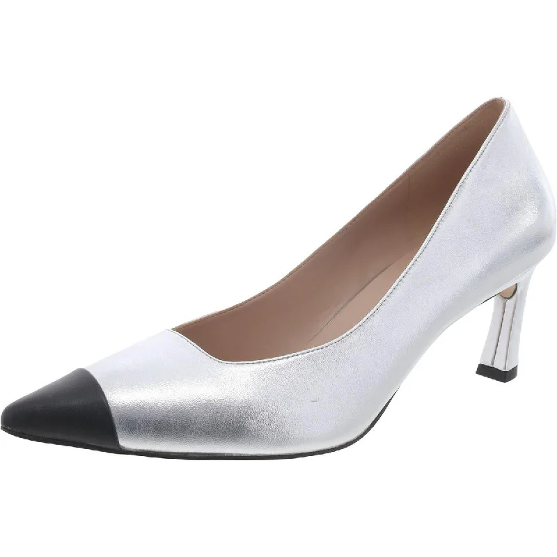 Stiletto Heel Pumps with Perfect Fit--Mara Womens Leather Pointed Toe Pumps-Fashionable & Classic