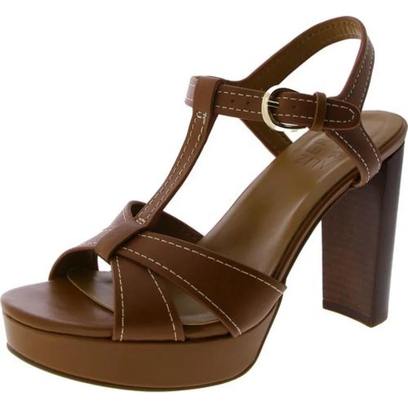 Marnie Womens Leather Ankle Heels---Comfortable Leather Pumps for Office and Everyday Wear