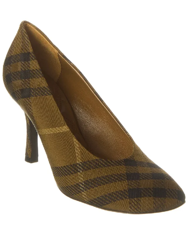 Versatile Heeled Sandals for Any Occasion---Burberry Check Pump