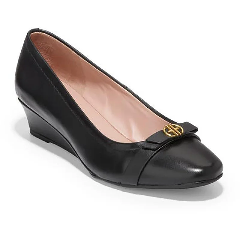 Versatile Dress Heels for Formal and Casual Wear---Malta Womens Leather Dressy Wedge Heels