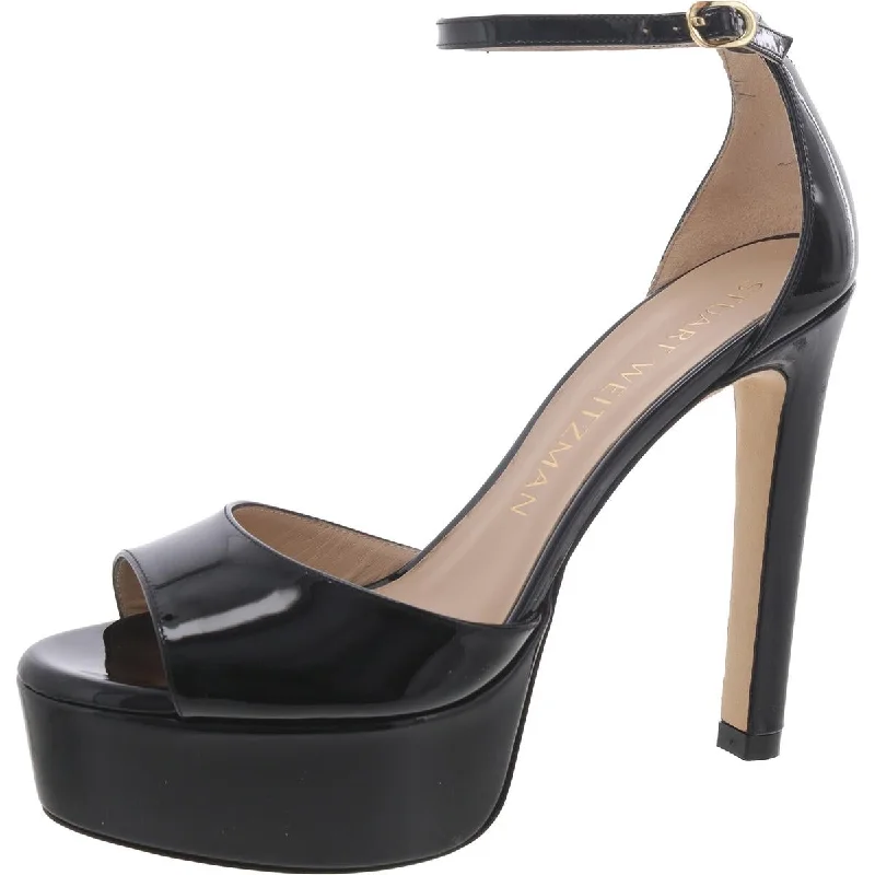 Sleek and Shiny Patent Pump Heels for a Polished Look--Womens Patent Ankle Strap Heels