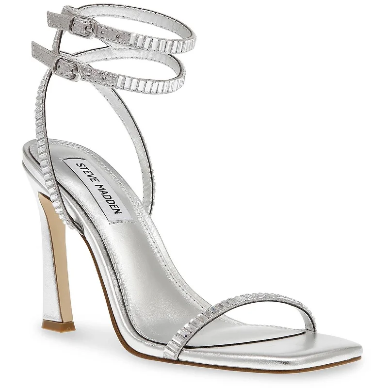 Stylish Ankle Strap Heels for Women--Thierry Womens Glass Ankle Strap Heels