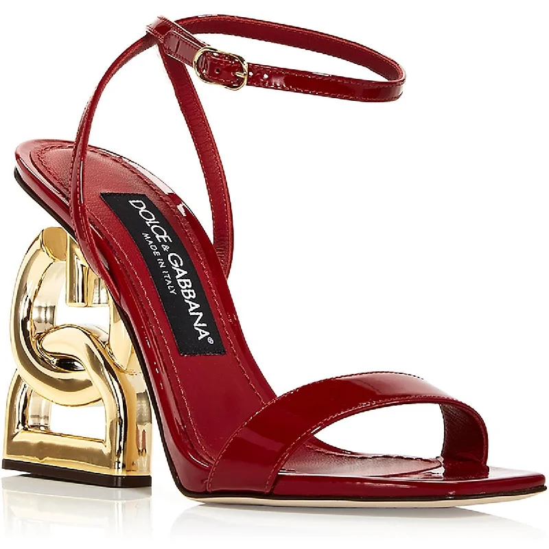 Sleek and Shiny Patent Pump Heels for a Polished Look--Keira Pop Womens Patent Leather Open Toe Heels