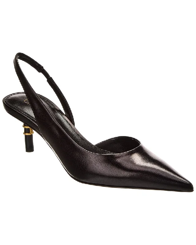 Fashionable Leather Slingback Pumps for Casual Wear--Chloé Marcie Leather Slingback Pump