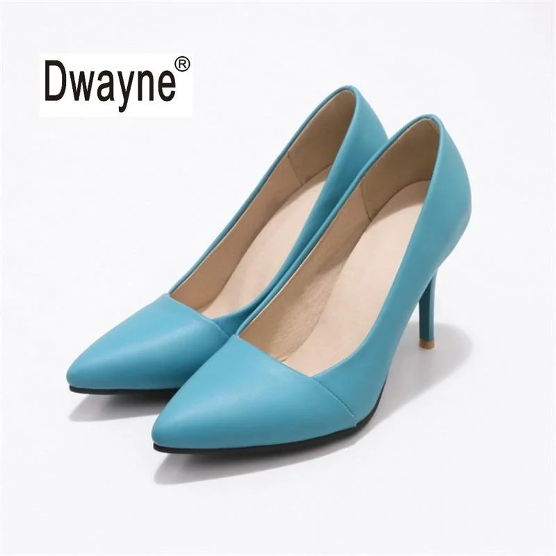 Versatile Dress Heels for Formal and Casual Wear---Women's Shoe 8cm High Heels Good PU Pumps Party Shoes For Women Wedding Shoes