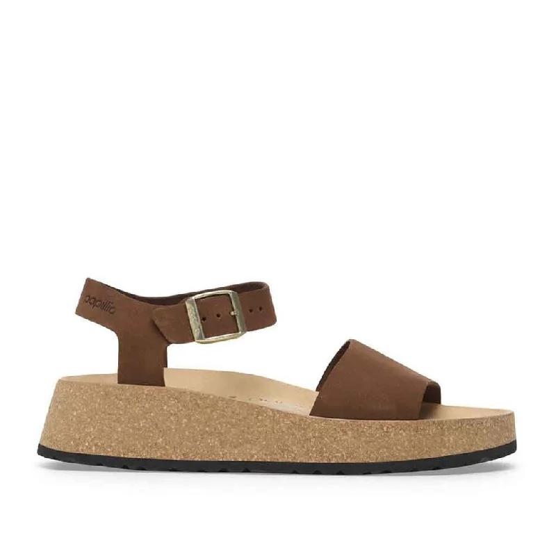 Versatile Heeled Sandals for Any Occasion---Birkenstock Glenda - Dark Tea