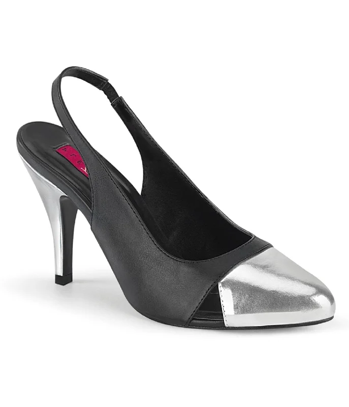 Versatile Heeled Sandals for Any Occasion---Black Heel Sling Back Pump