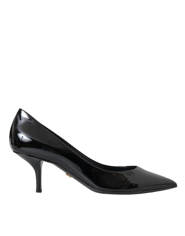 Sleek and Shiny Patent Pump Heels for a Polished Look--Black Patent Leather Heels Pumps Shoes