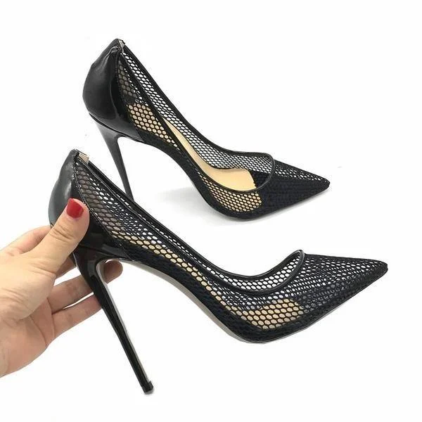 NEW Black Leather Heels---Comfortable Leather Pumps for Office and Everyday Wear