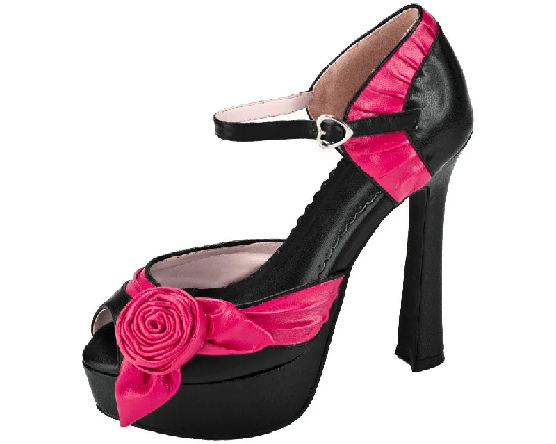 Hot Rose Heels - *FINAL SALE/NON-RETURNABLE---Fashionable Kitten Heels for Date Night