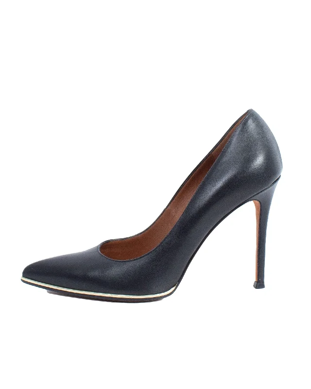 Stiletto Heel Pumps with Perfect Fit--Black Pointed Toe Heels-Fashionable & Classic