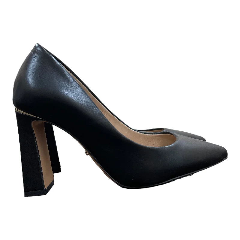 Black Shoes Heels Block By Aldo, Size: 6.5---Fashionable Kitten Heels for Date Night