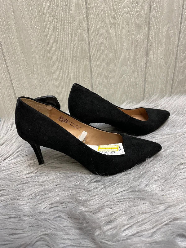 Stiletto Heel Pumps with Perfect Fit--Black Shoes Heels Stiletto A New Day, Size 9.5-Fashionable & Classic