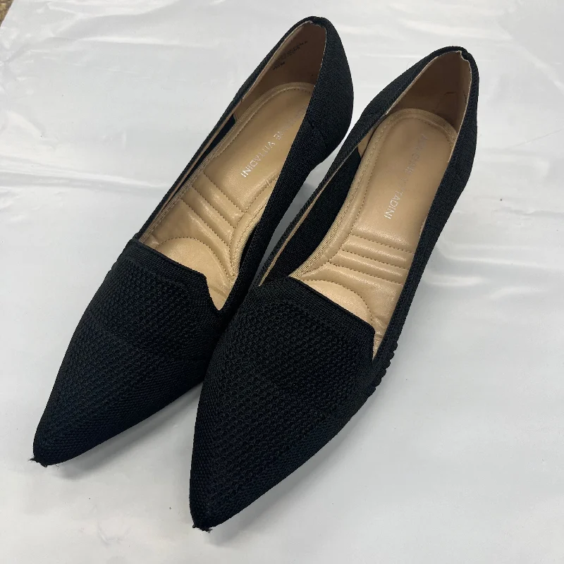 Stiletto Heel Pumps with Perfect Fit--Black Shoes Heels Stiletto Adrienne Vittadini, Size 9.5-Fashionable & Classic