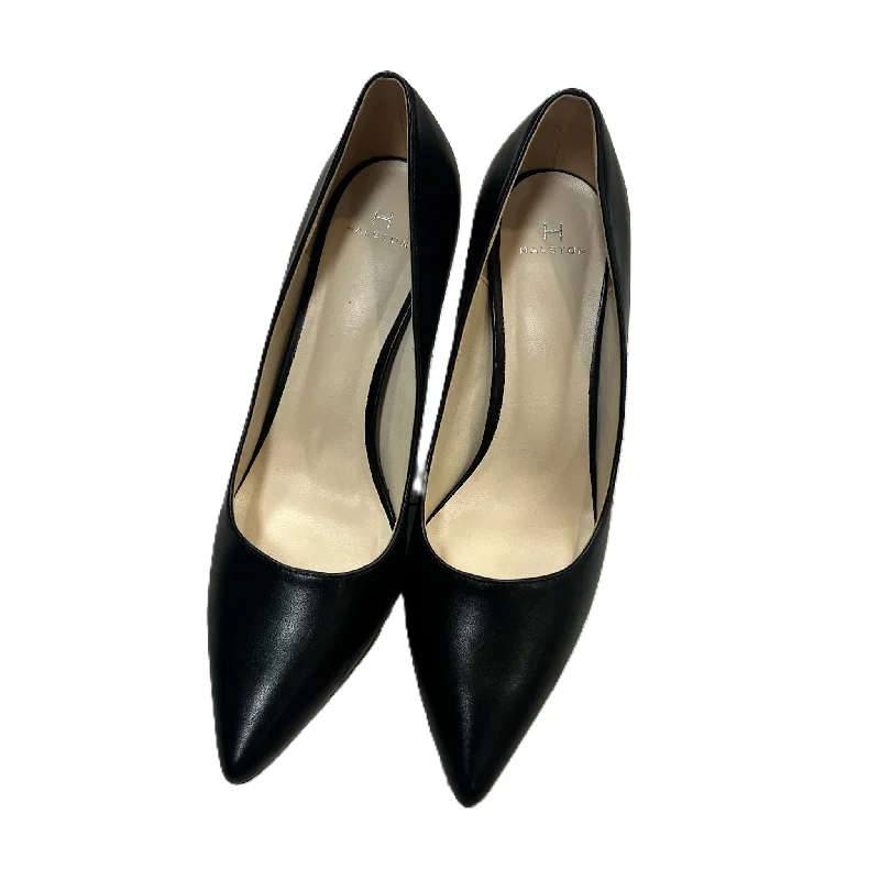 Stiletto Heel Pumps with Perfect Fit--Black Shoes Heels Stiletto By Halston, Size: 9-Fashionable & Classic