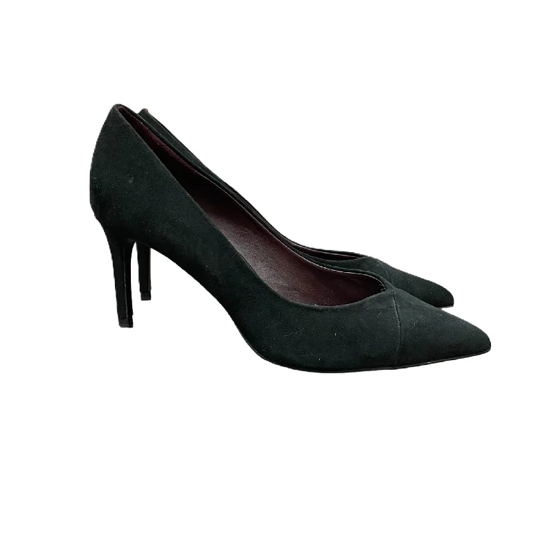 Stiletto Heel Pumps with Perfect Fit--Black Shoes Heels Stiletto By Zara, Size: 11-Fashionable & Classic