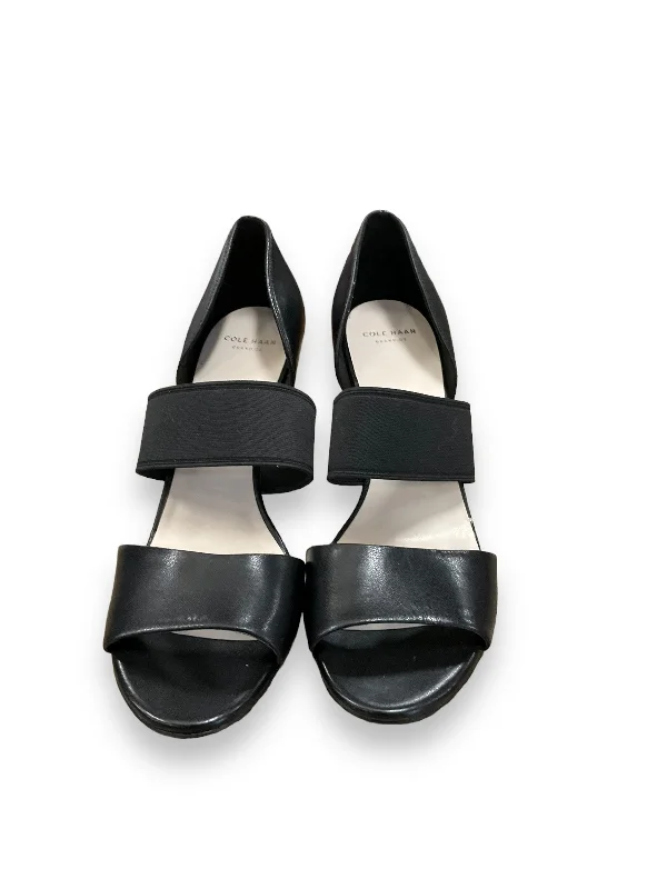 Stiletto Heel Pumps with Perfect Fit--Black Shoes Heels Stiletto Cole-haan, Size 9-Fashionable & Classic