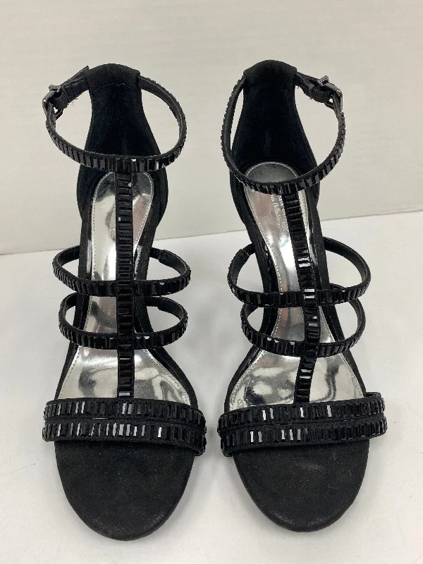 Stiletto Heel Pumps with Perfect Fit--Black Shoes Heels Stiletto Gianni Bini, Size 8.5-Fashionable & Classic