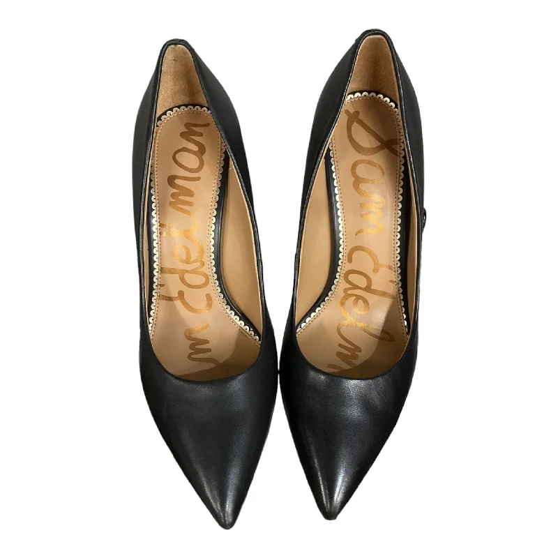 Stiletto Heel Pumps with Perfect Fit--Black Shoes Heels Stiletto Sam Edelman, Size 10-Fashionable & Classic