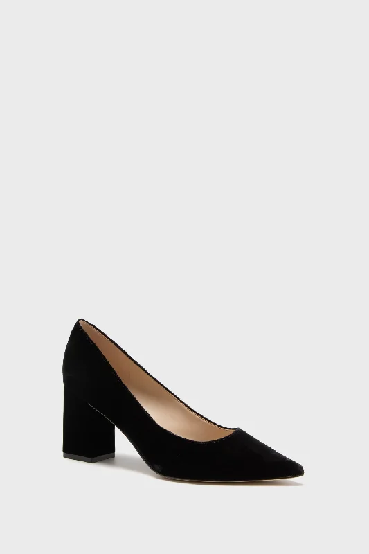 Stiletto Heel Pumps with Perfect Fit--Black Zala Heels-Fashionable & Classic