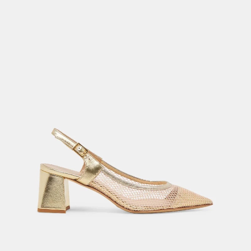 Stiletto Heel Pumps with Perfect Fit--BLONDI HEELS BLUSH MULTI MESH-Fashionable & Classic