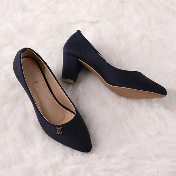 Versatile Dress Heels for Formal and Casual Wear---Blue Heel Pumps for women