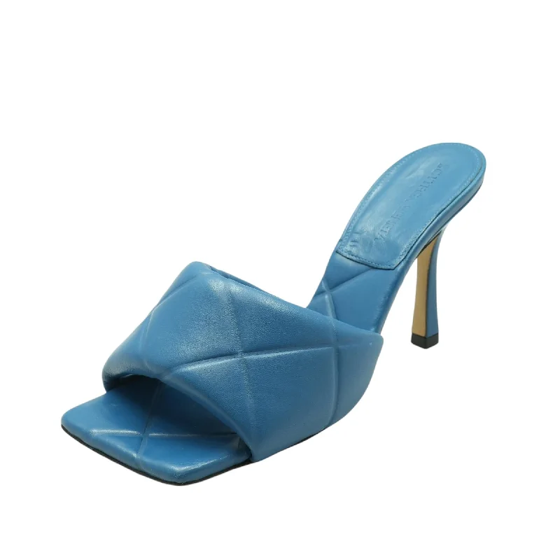 Blue Leather Lido Heels---Comfortable Leather Pumps for Office and Everyday Wear