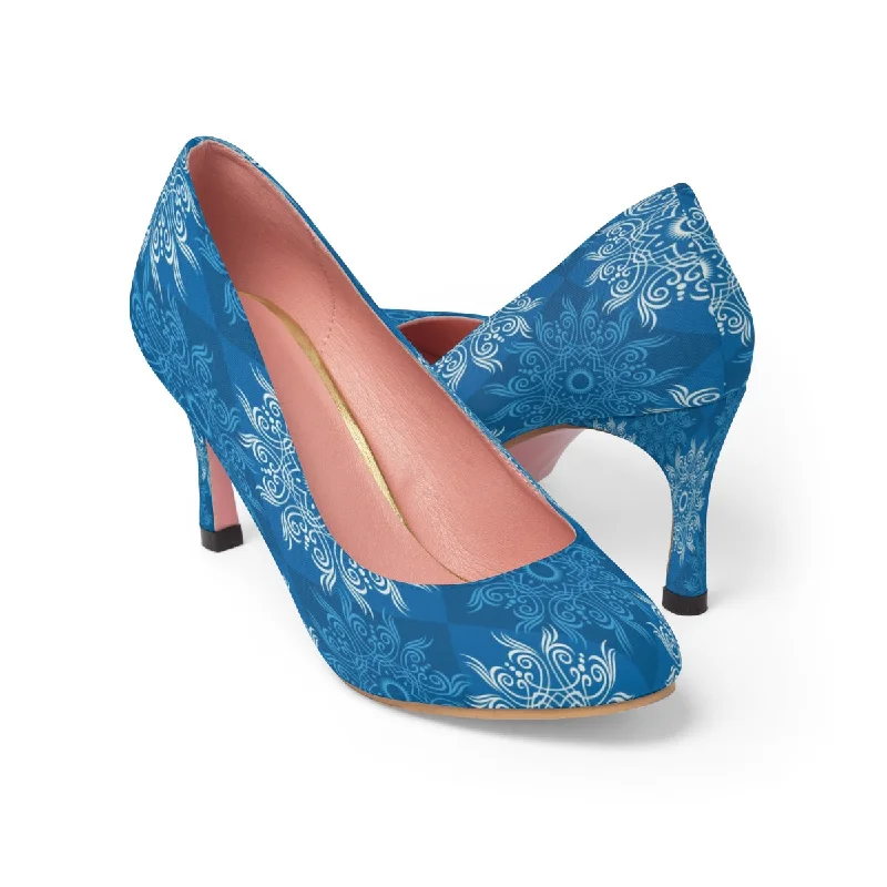 Stiletto Heel Pumps with Perfect Fit--Blue Snow Women's High Heels-Fashionable & Classic