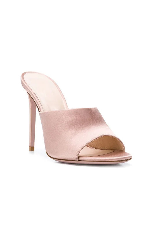 Stylish Open Toe Heels for Summer--Blush Open Toe Women High Heels