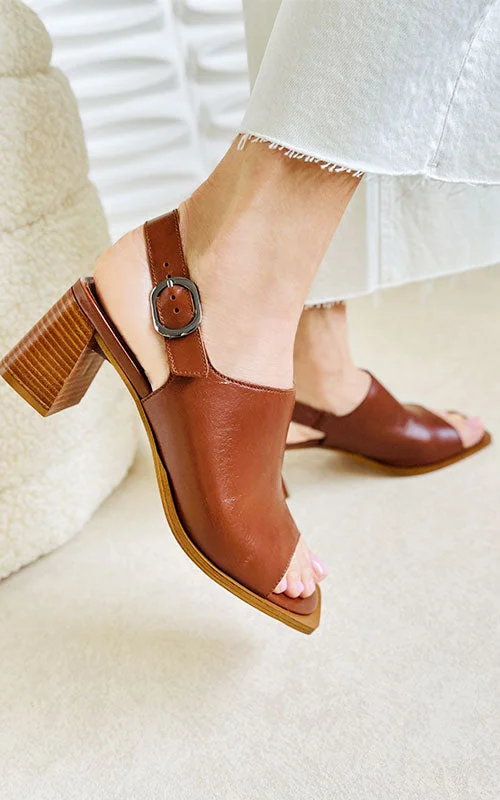 Stiletto Heel Pumps with Perfect Fit--Bos & Co. Bibi, bark-Fashionable & Classic