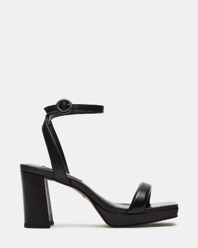 BOWA BLACK LEATHER---Charming Bow Pumps for a Cute and Stylish Look